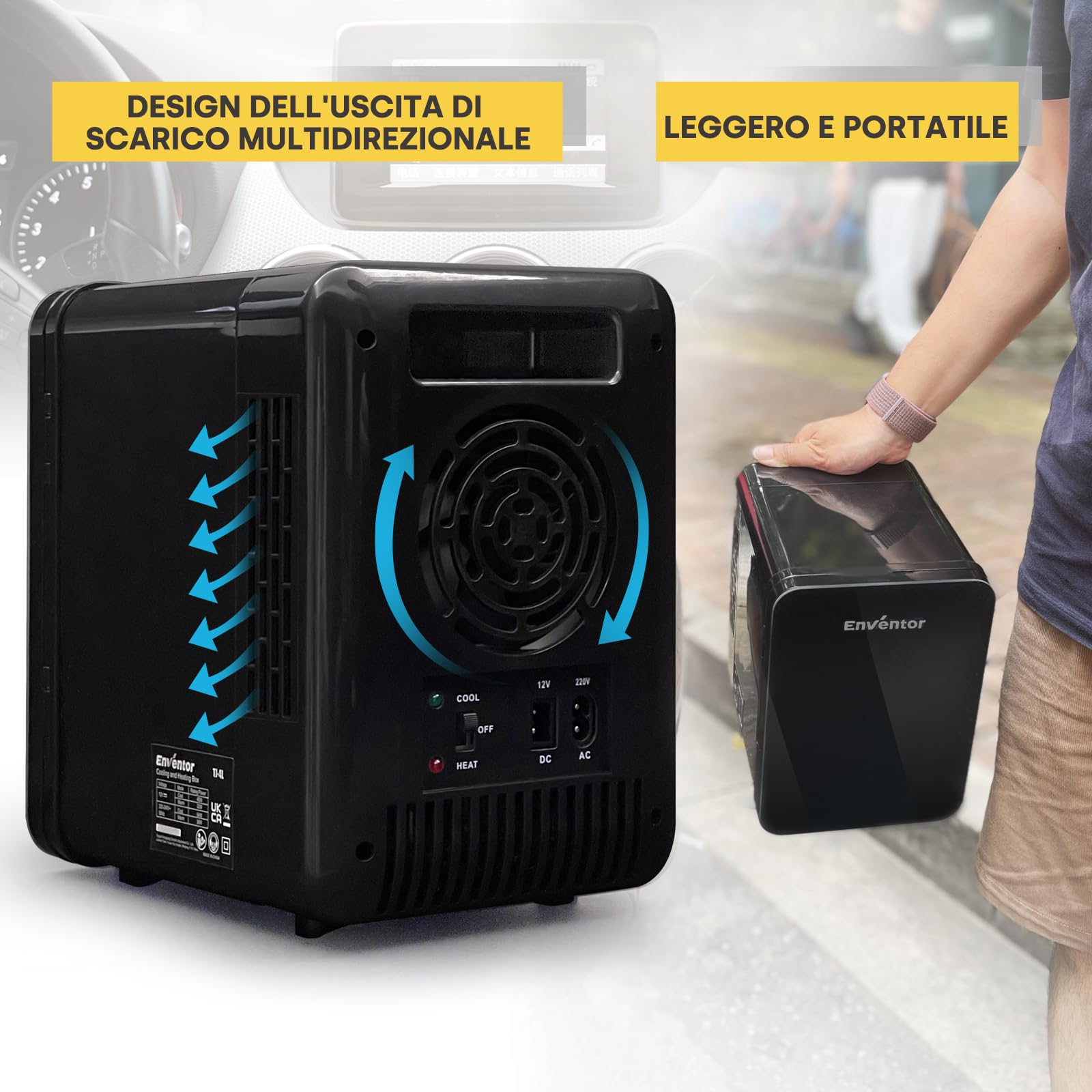 Frigorifero Per La Pelle Mini Frigo 4L Frigorifero Portatile Per