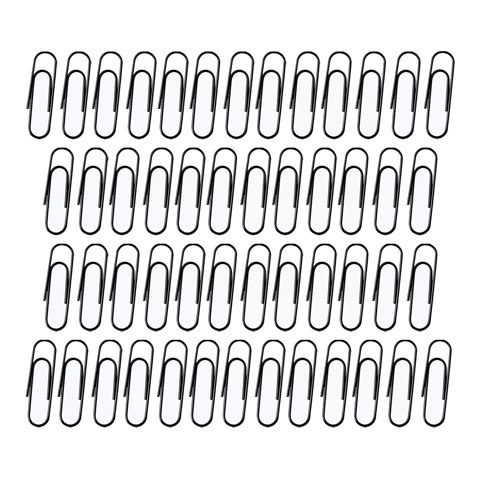 50 Pack Large Jumbo 4 Inches Long Paper Clips - 100mm Office Supply Paper Clip - Cute Paper Needle - Heavy Duty Bookmark(Black)