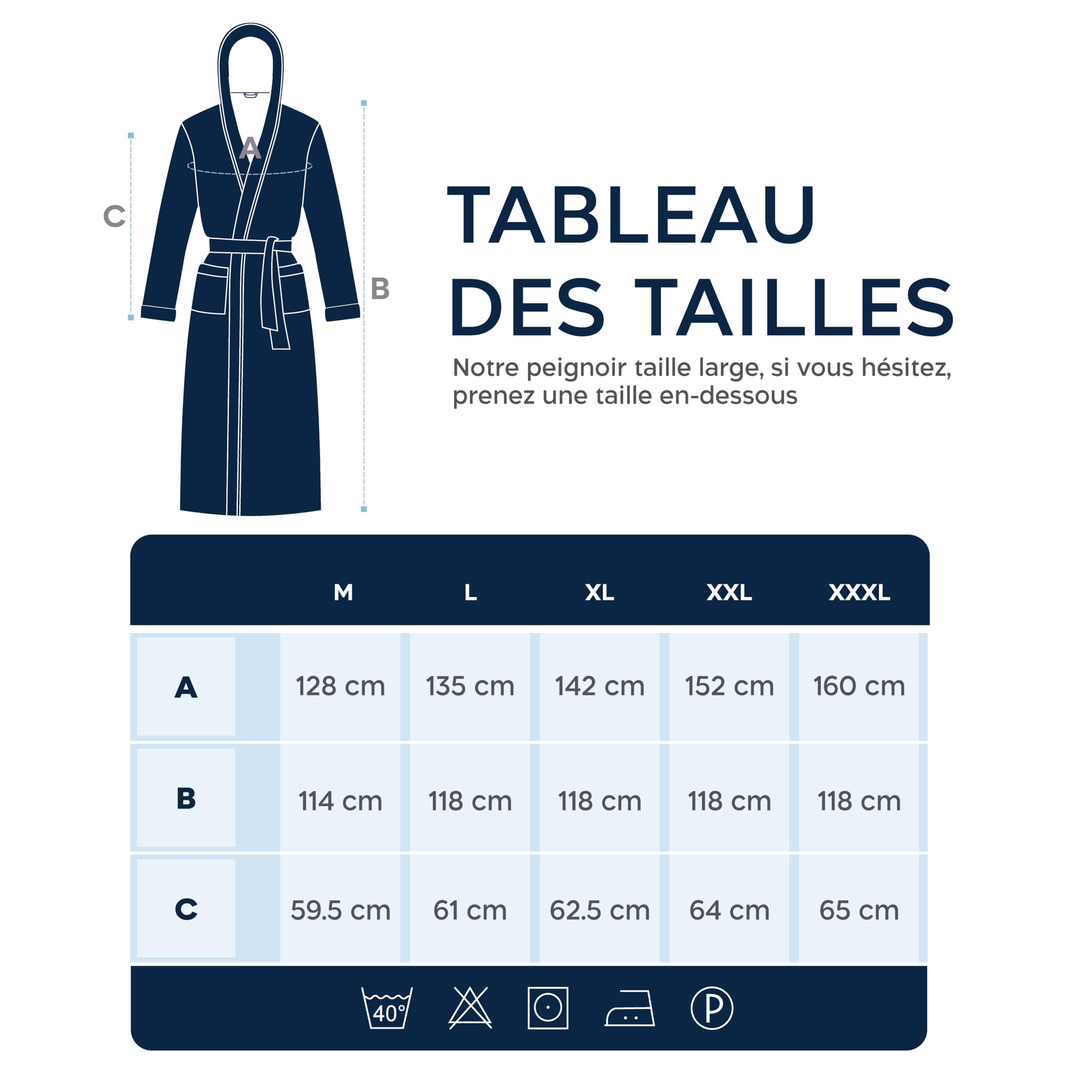 Twinzen - Peignoir de Bain Homme Gauffré 100% Coton - Peignoir Nid Dabeille - Léger, Doux et Absorbant