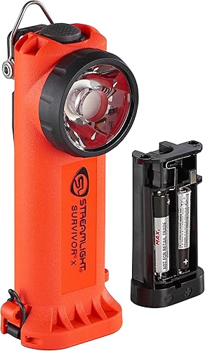 Streamlight 90950 Survivor X 250 lúmenes C1D1 Linterna de ángulo recto con clasificación de seguridad, incluye baterías alcalinas y soporte, color Streamlight 90950 Survivor X 250 lúmenes C1D1 Linterna de ángulo recto con clasificación de seguridad, incluye baterías alcalinas y soporte, color