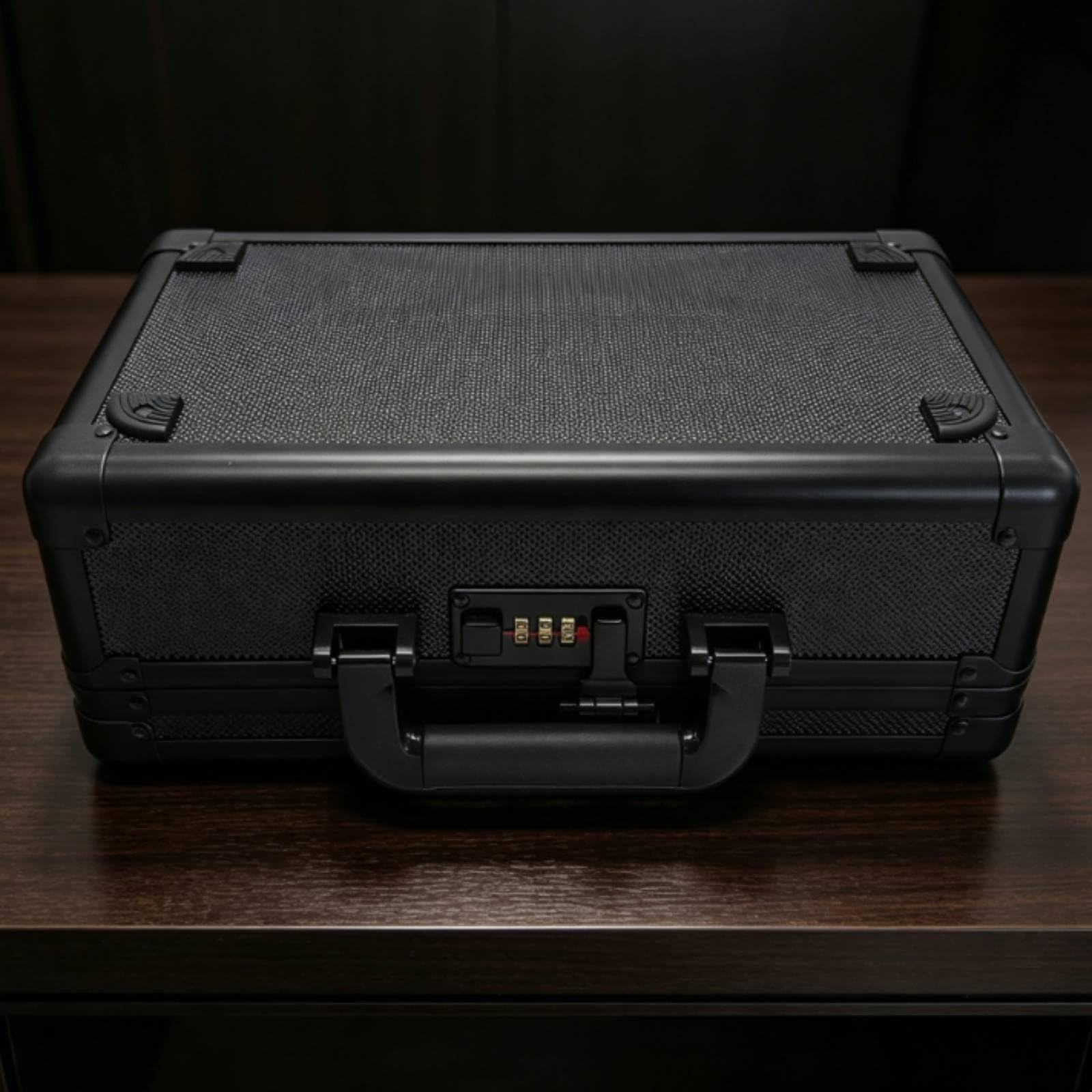Karten Aufbewahrungsbox Sammelkarten Koffer Schutzkoffer Transportkoffer mit Zahlenschloss aus Aluminiumlegierung Und EVA Staub- Und Feuchtigkeitsgeschützt für Zuhause Büro Messen Transport