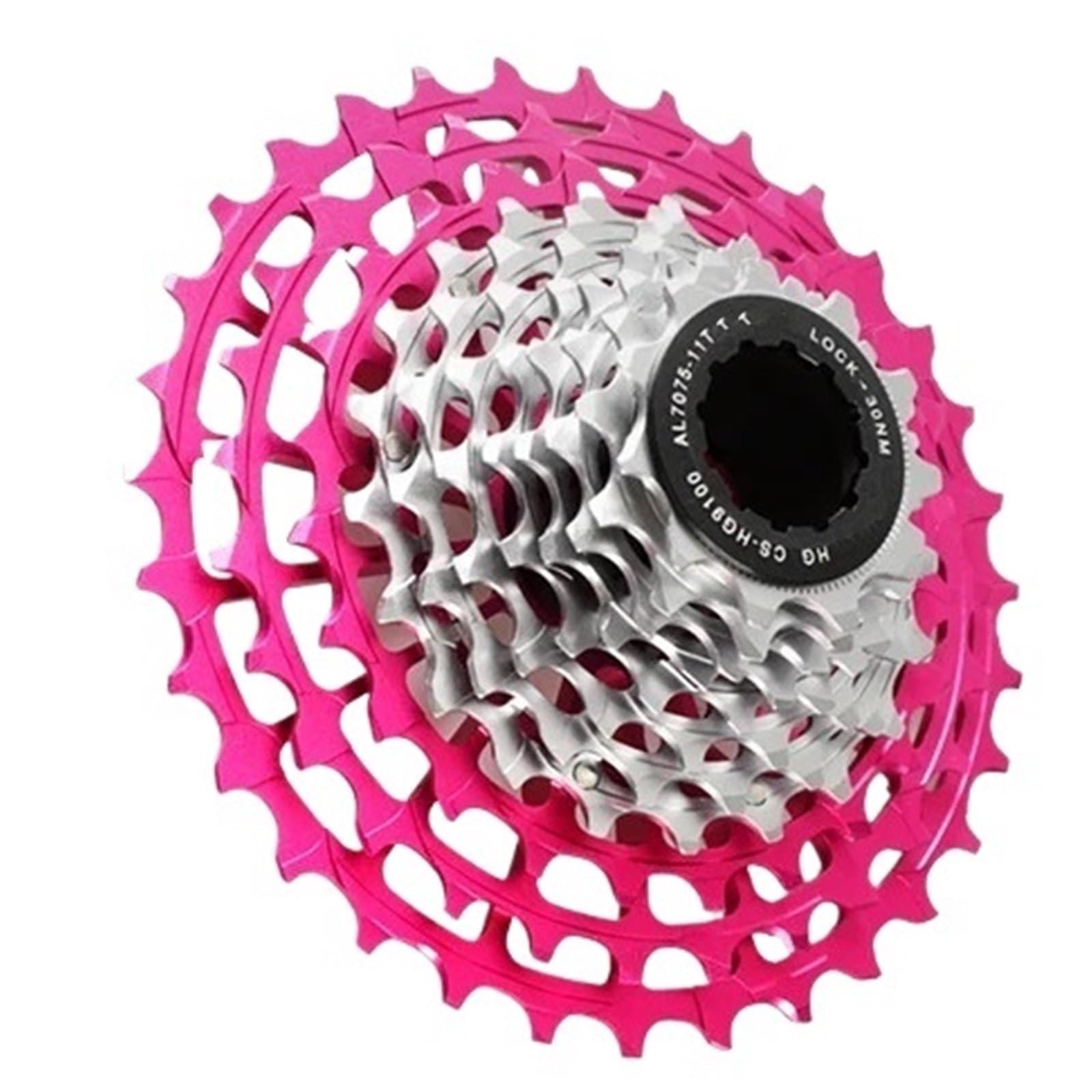 LCQSYE Flywheel Tools Fit For RYDEX 11v Cassette Hg 11 Speed Road Bike Freewheel Fit For Shimano 105 Di2 R7000 Ultegra R8000 Dura Ace R9100 Flywheel Puller(11S 34T Pink)