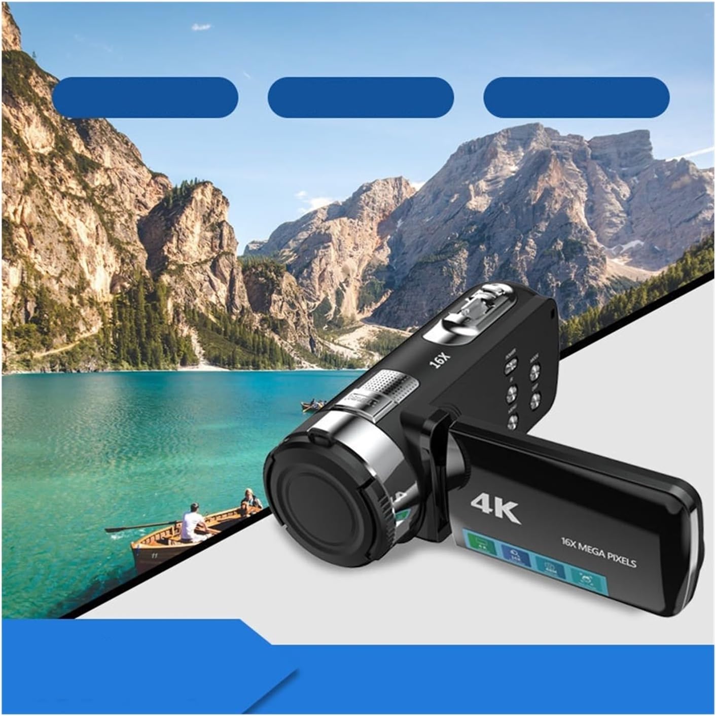 デジカメ HD デジタルビデオカメラハンドヘルドビデオカメラアウトドアスポーツデジタル WiFi ハンドヘルド Dv 小型で持ち運び