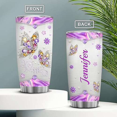 Vista 61 de Wassmin Vaso personalizado de caballo con tapa, 20 onzas, 30 onzas, joyería, caballos, acero inoxidable, doble pared, aislamiento al vacío, vasos