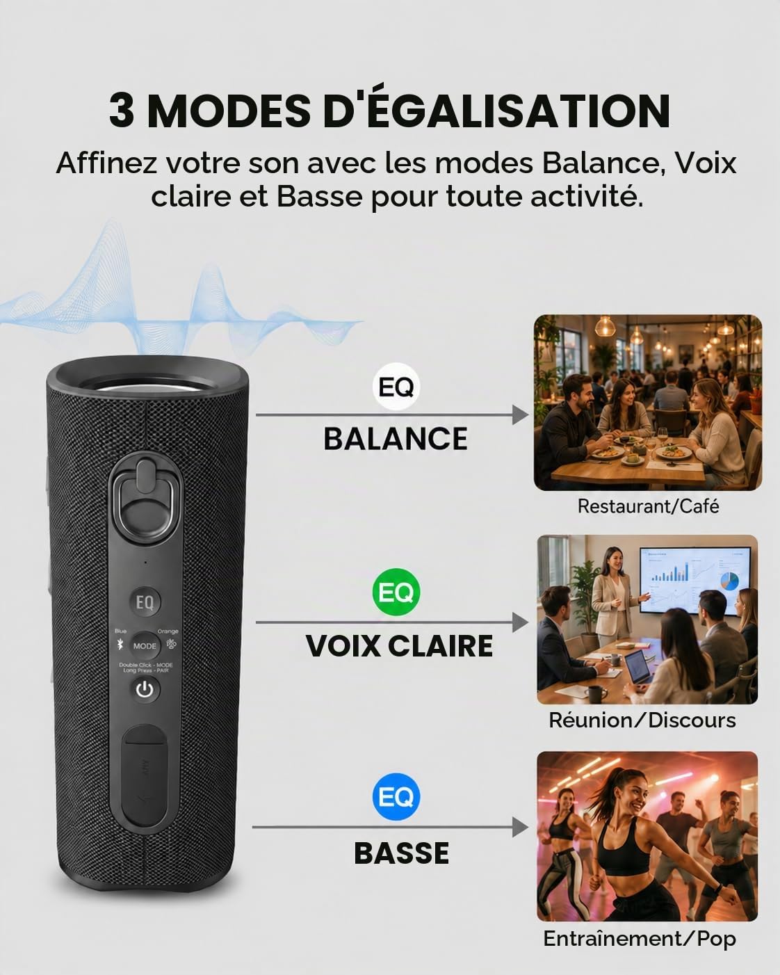Avantree Harmony A1 – Système D’Enceintes sans Fil Multiroom Auracast pour Audio dans Toute La Maison Et Musique D’Ambiance, Extensible pour Magasins Et Petits Espaces, Bluetooth, Optique Et AUX