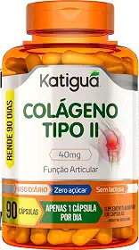 KATIGUÁ Colágeno Tipo Ii Função Articular Sem Sabor Katiguá 90 Cápsulas Rígidas • 90 Doses Laranja