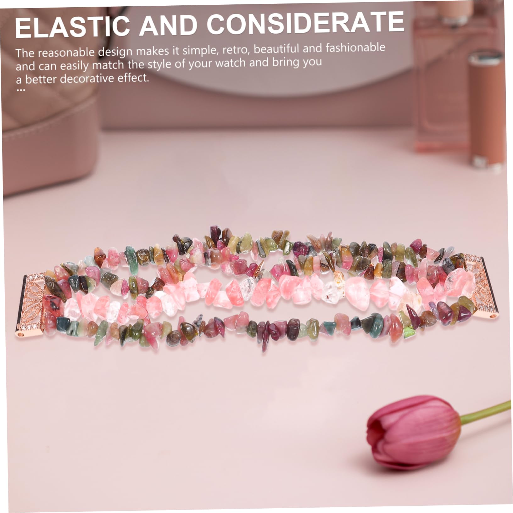 Homoyoyo Correa de Reloj Elástica Exquisita para Reloj Inteligente Delicada Joyería para Actividades Diarias