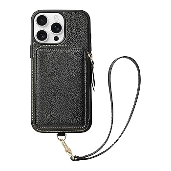 Amazon.com: ZVE Compatible with iPhone 16 Pro Wallet Case