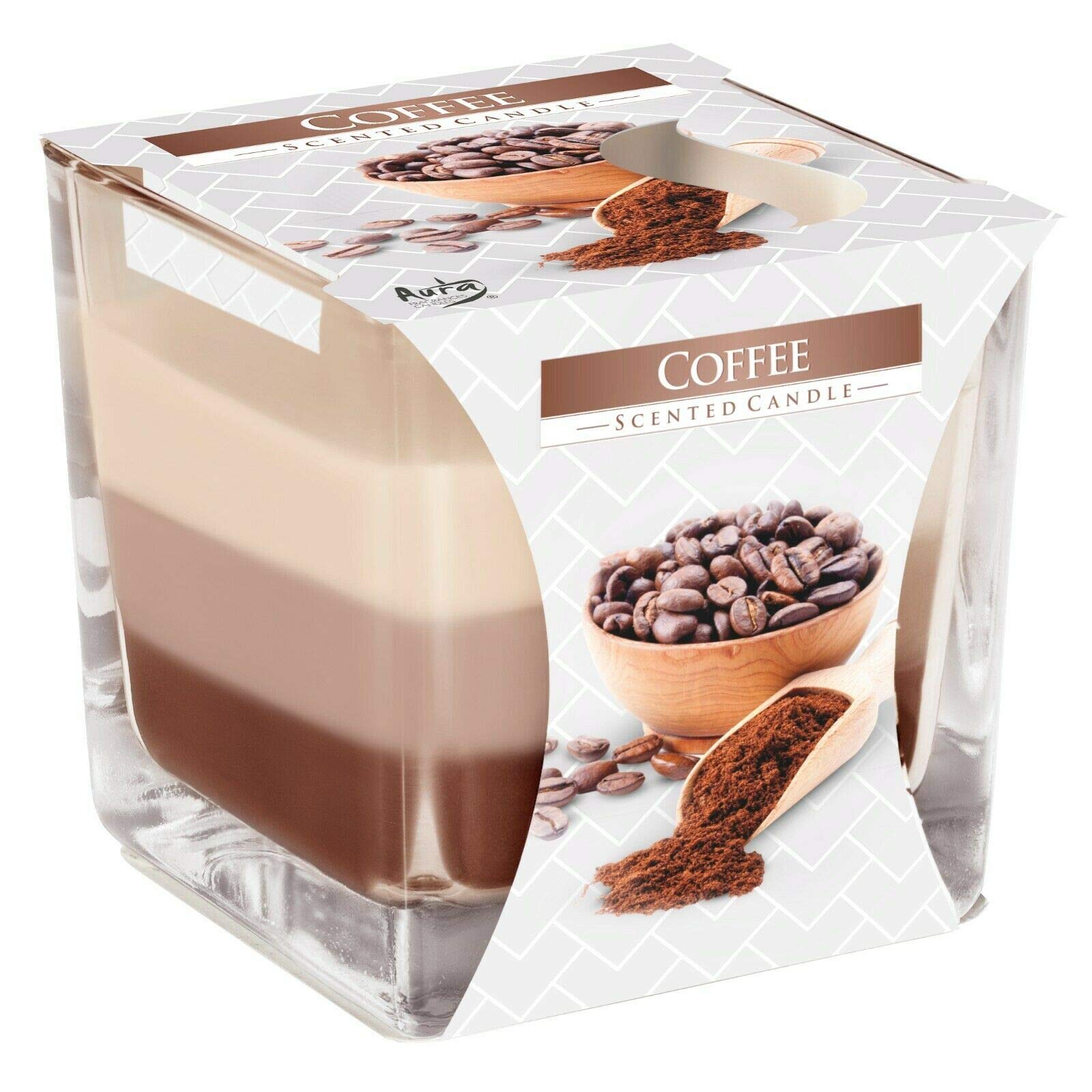 Soladirect Coffee Scented Candle In Glass Jar 2 Wicks Assorted Fragrance Home Decor Xmas Gift