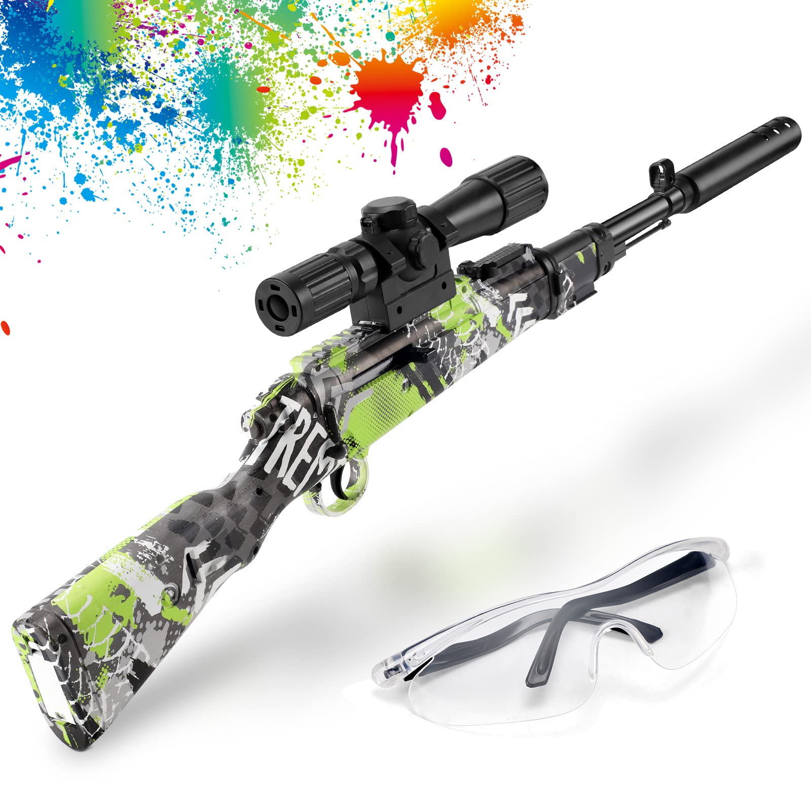 Buy Electric Powerful 98K Gel Ball Blaster Toy Sniper for Backyards