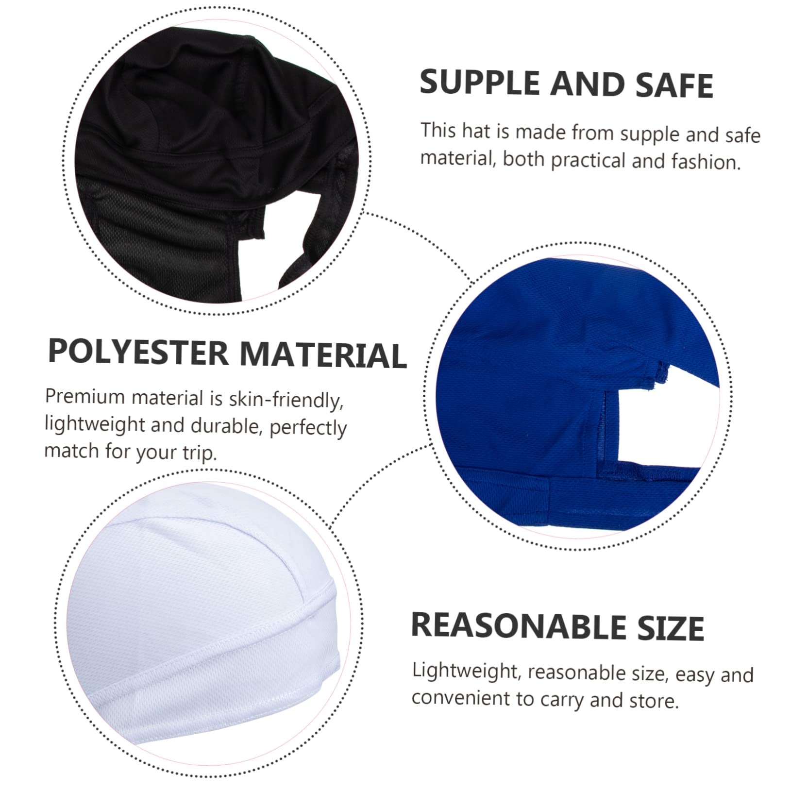 ibasenice 3pcs Breathable Pirate Hat Comfortable Sweat Absorbing Sunscreen Caps for Outdoor Sports Camping Fishing and Gardening Lightweight Design