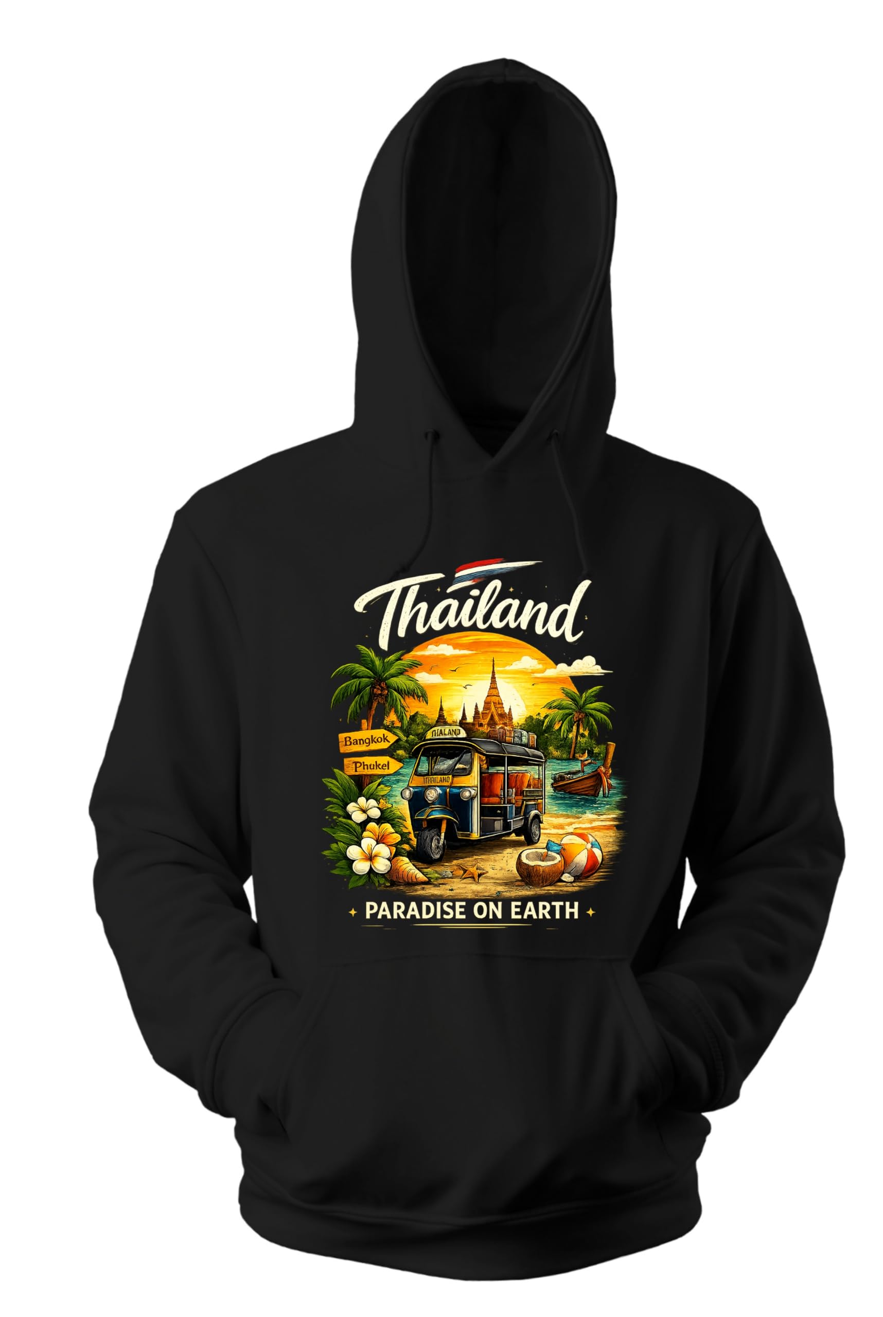 Thailand Paradise On Earth Travelling Printed Hoodie Sweatshirt| for Men & Women-image-36