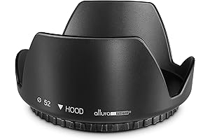 Altura Photo 52mm Tulip Flower Lens Hood for Nikon D3000 DSLR Cameras