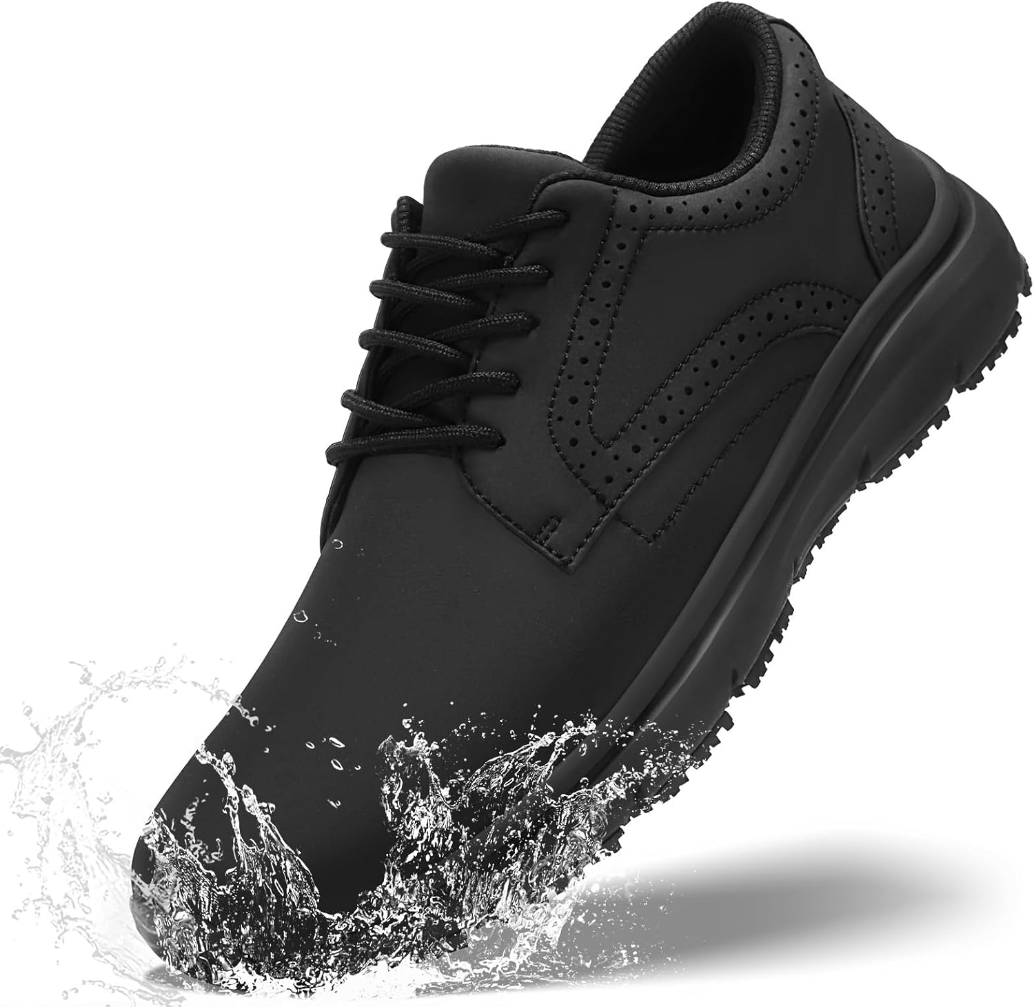 Mens Non Slip Work Shoes - Lightweight Waterproof Comfort