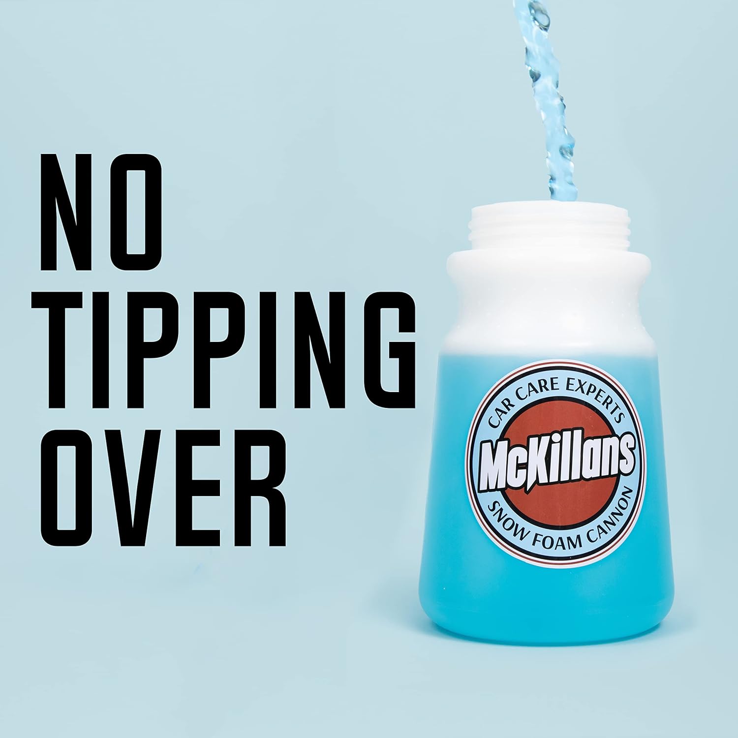 McKillans Foam Cannon for Pressure Washer (Wide Mouth) - Car Wash Snow Foam Cannon Lance Pressure Washer Soap Dispenser for Car Washing with Adjustable Thick Foam + 1/4 Quick Connector