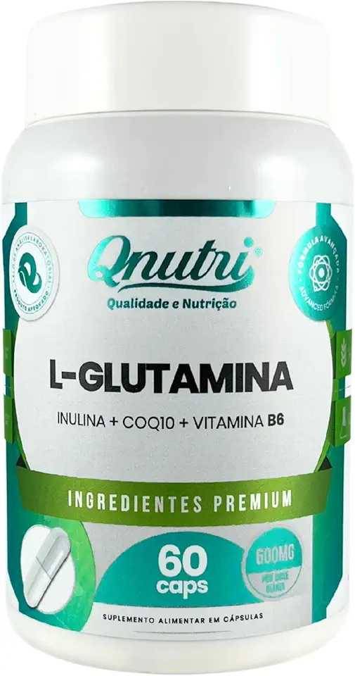 L Glutamina - 60 cápsulas - Qnutri