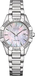 Citizen Women\'s Analog Quartz Watch with Stainless Steel Strap EW2650-51D