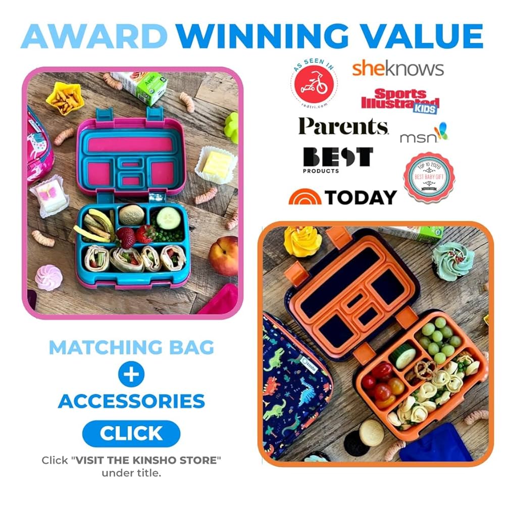 『 Tembo family 』by Zuberi 20*20cm Amazon.com: Bento Lunch Box for Kids Toddlers Boys Girls, 5