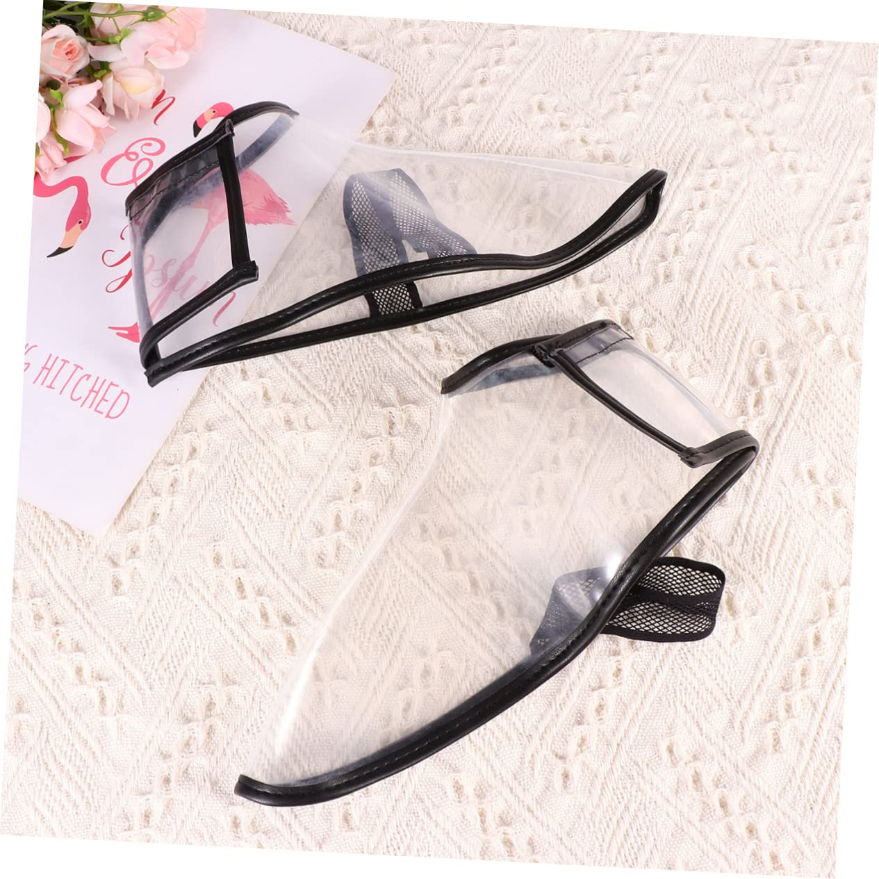 Beaupretty Fundas para Zapatos de Silicona Protección contra Cabello para Peluquería, L Transparente, Práctica y Removible para Profesionales