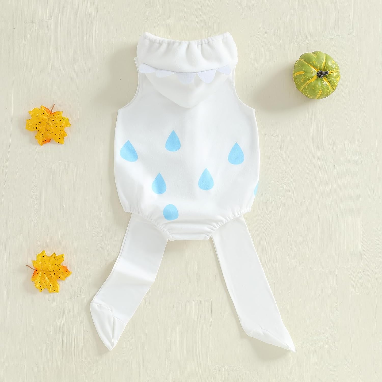 Pudcoco Infant Toddler Baby Boys Girls Halloween Costume Sleeveless Hoodie Romper Bodysuit and Leggings Outfit Set - Image 7