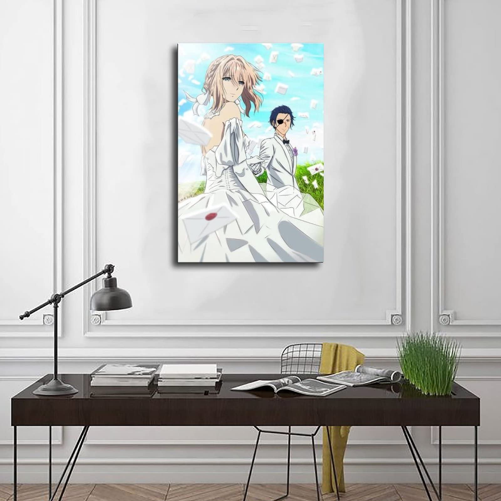 yydds Violet Evergarden Poster Wall Art Canvas Posters Aesthetic Room