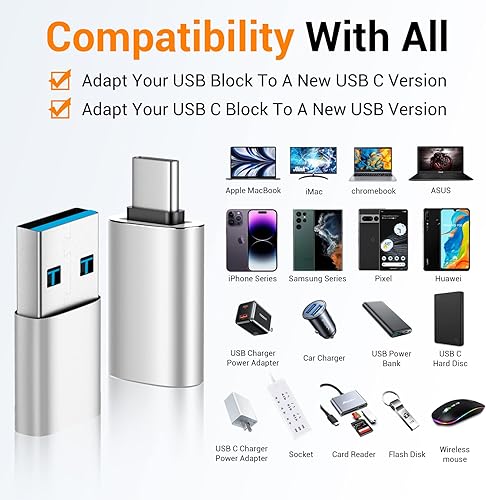 Miniatura 2 de Adaptador USB a USB C, convertidor USB C macho a USB 3.0 hembra OTG para iPhone 16 15 14 13 Plus Pro Max, Apple Watch, Airpods, S24 Ultra,