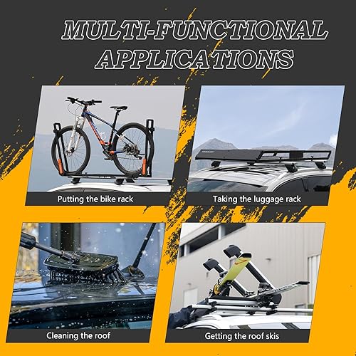 Miniatura 5 de COWVIE Escalón plegable para puerta de auto Escalón para acceso al techo del vehículo para ambos pies, Escalera para la mayoría de SUV, Camiones,