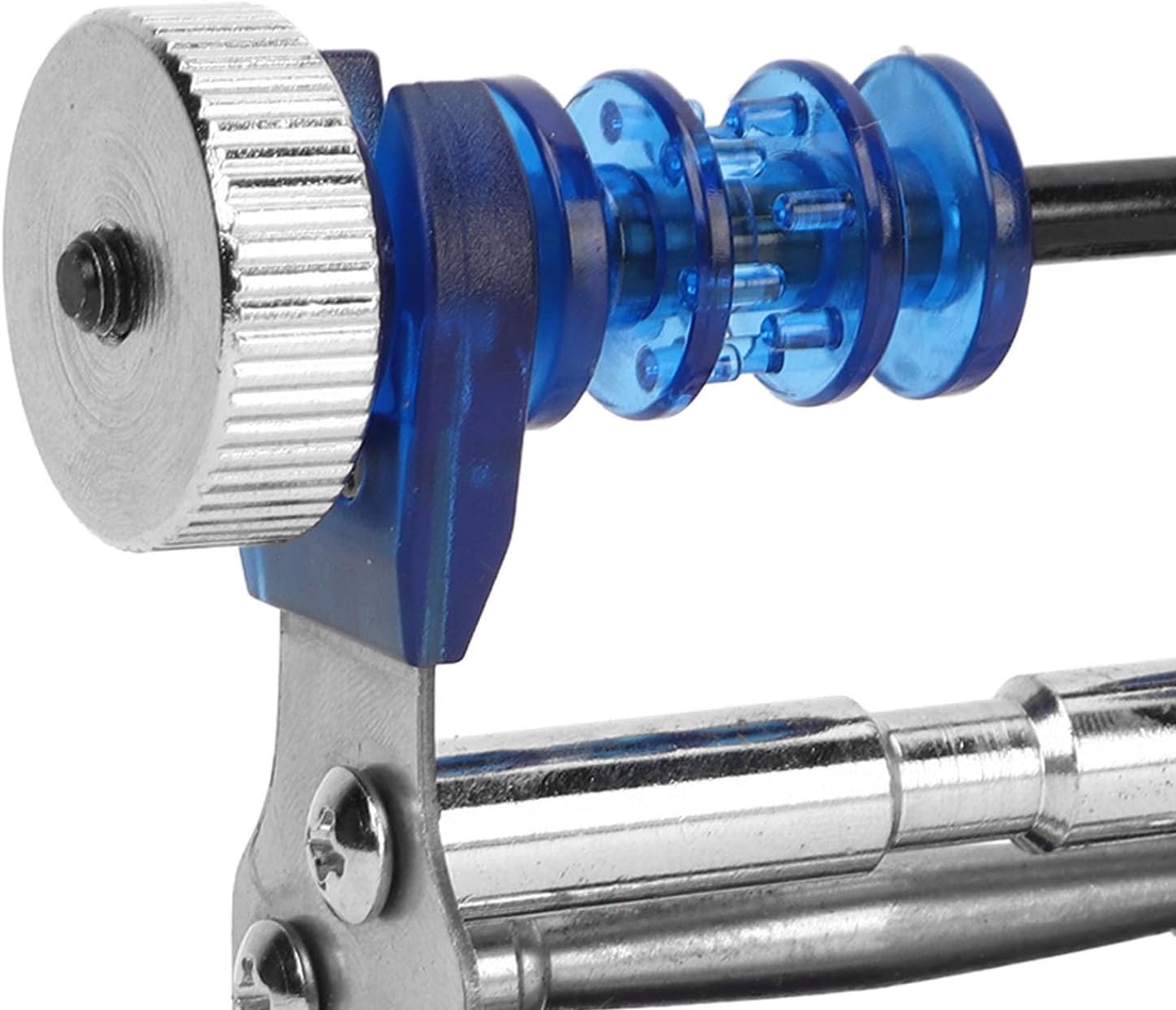 Archery Bowstring Serving Thread Jig, Archery Material Tool for Easy Rope Replacement for Recurve Bow (Blue)