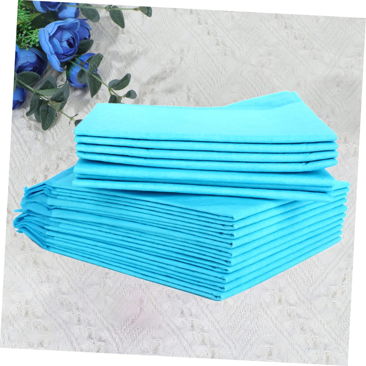 Happyyami 50pezzi Tappetini Igienici Per Assorbenti e Riutilizzabile Blu Addestramento e