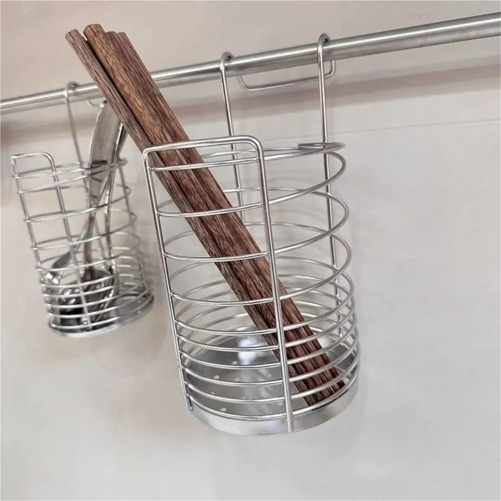 2 Stück Edelstahl-Besteckhalter for Aufhängen Für Küche