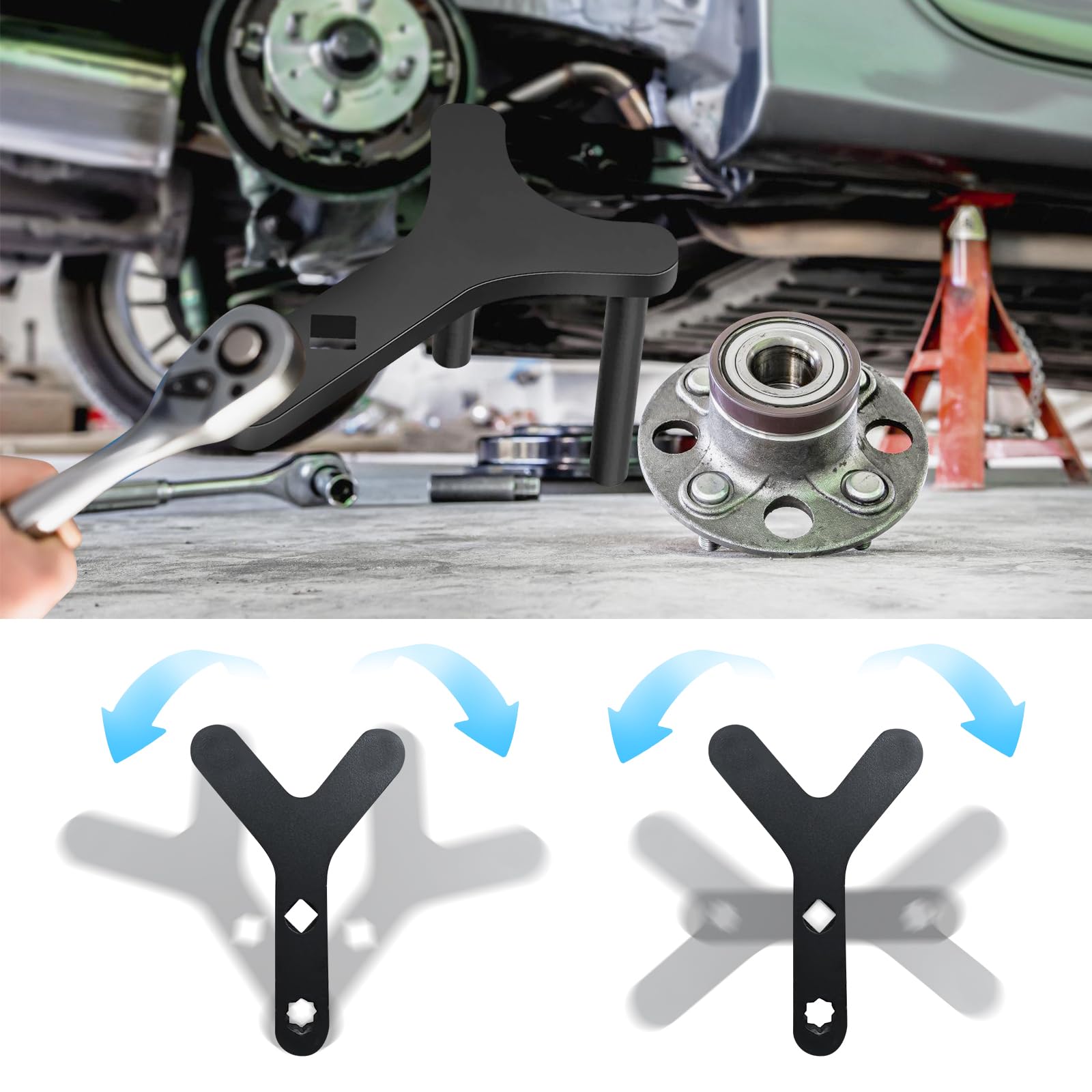 Attrezzo per braccio oscillante, automotive Lower Control Arm Ball Joint Removal Tool per la rimozione del braccio oscillante, strumento automotive, asse posteriore, boccole per braccio trasversale