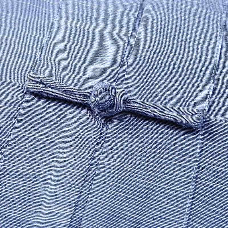 Uniforme masculin Kung Fu décontracté et ample à manches courtes - 6