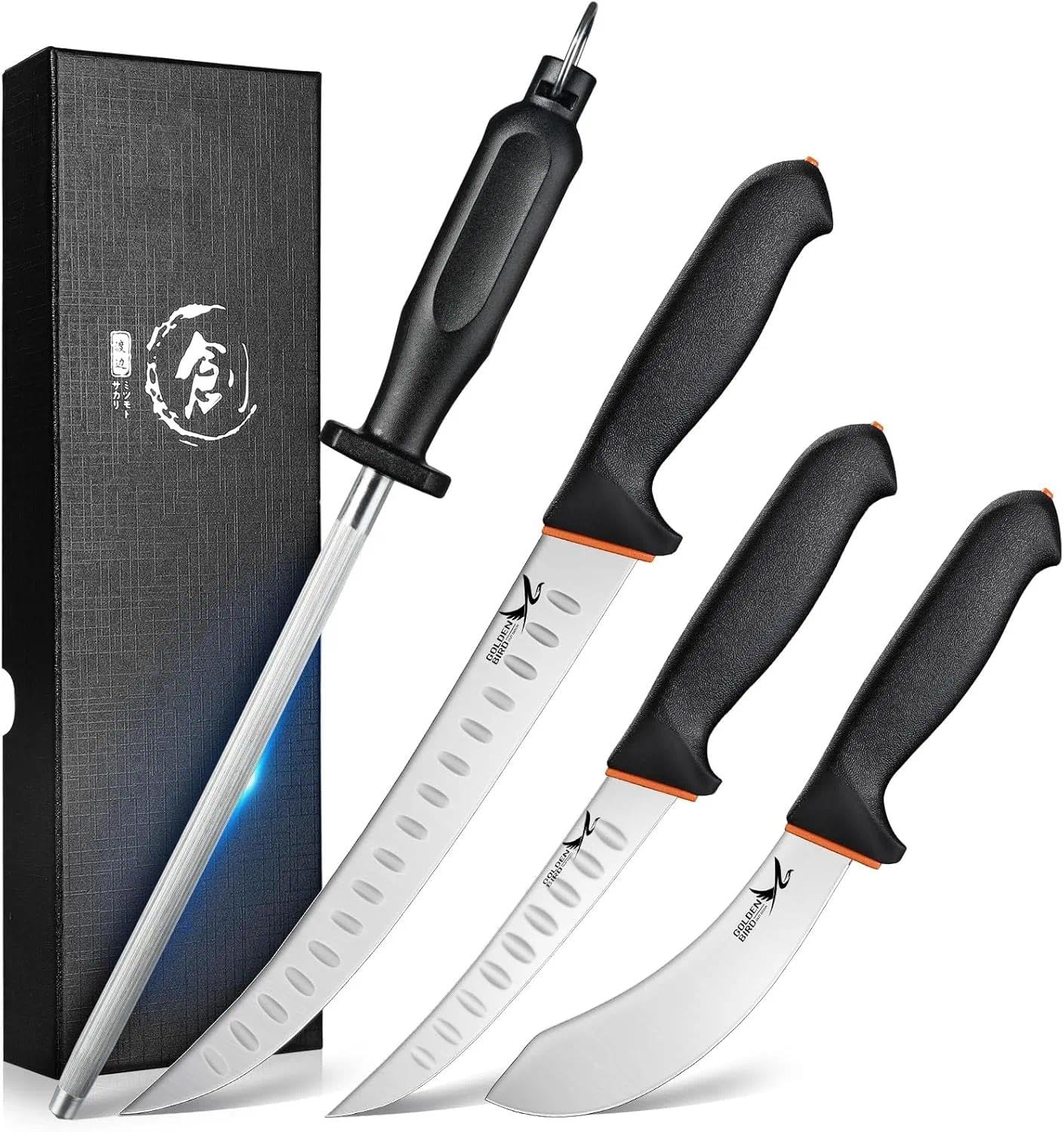 Golden Bird Butcher Knife Set