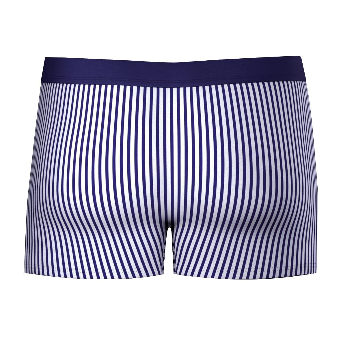 Athena – Boxer de Bain Homme – Summer Camp – Motif Rayures All Over – Ceinture Contrastée