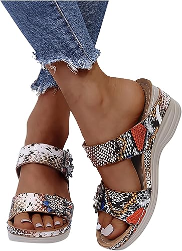 Miniatura 3 de JMMSlmax Sandalias de cuña de alpargata para mujer sandalias de meter para mujer zapatos cómodos de verano sandalias de plataforma para mujer