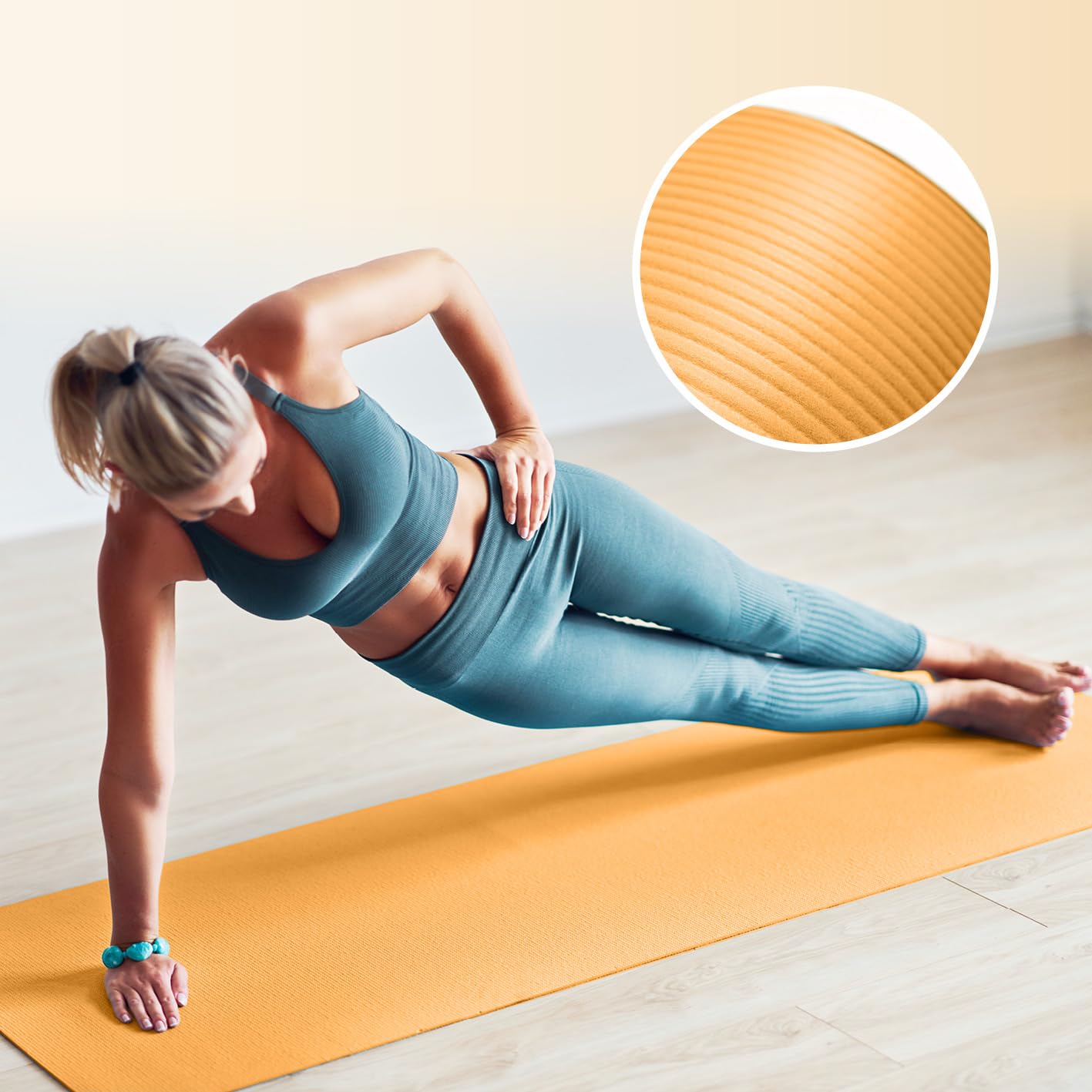 #DoYourFitness Tappetino yoga antiscivolo | Spessore da 1cm a 2cm | 183cm x 61cm o XXL 190cm x 100cm | Per principianti e utenti avanzati | Adatto per uso interno/esterno