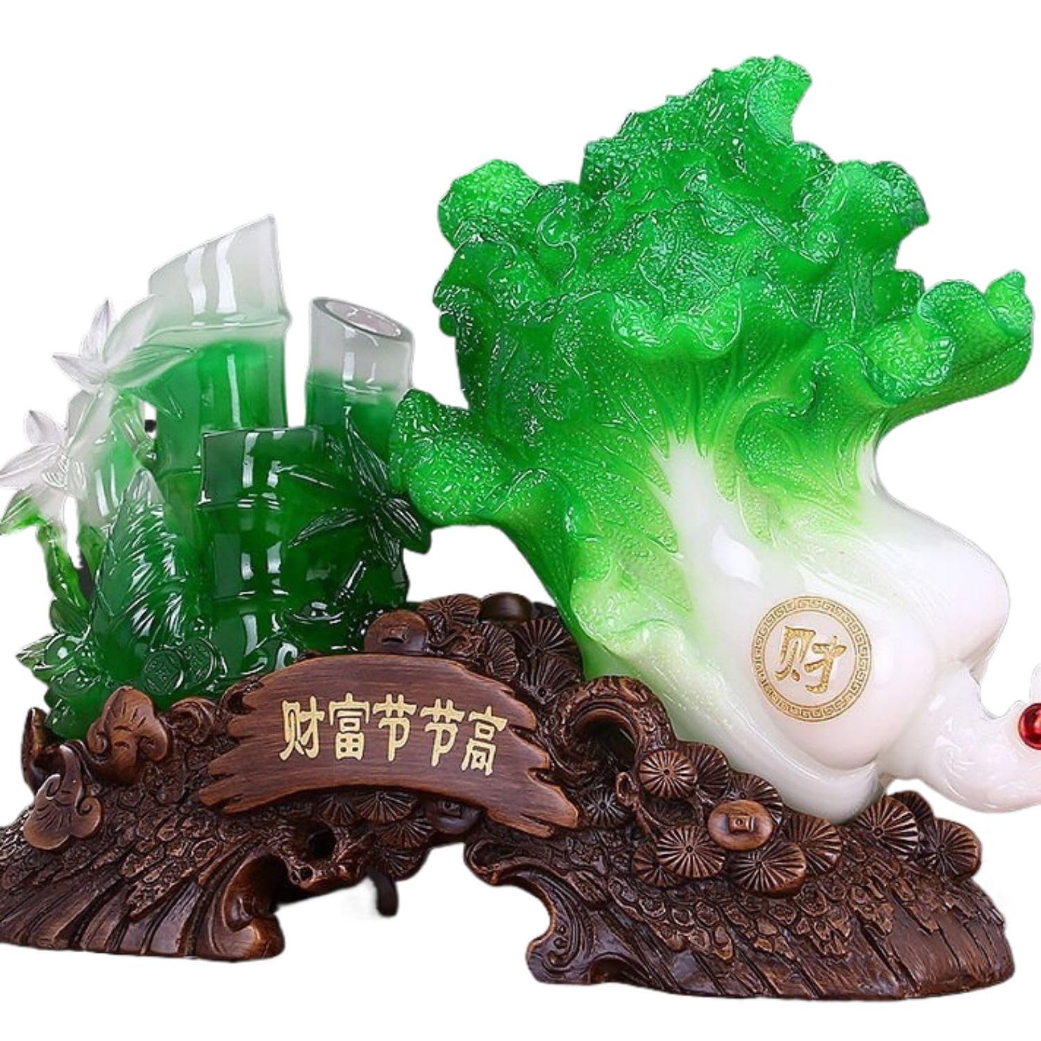 Amazon.com: 百财如意工艺品玉白菜Jade Cabbage Ornaments Cabbage