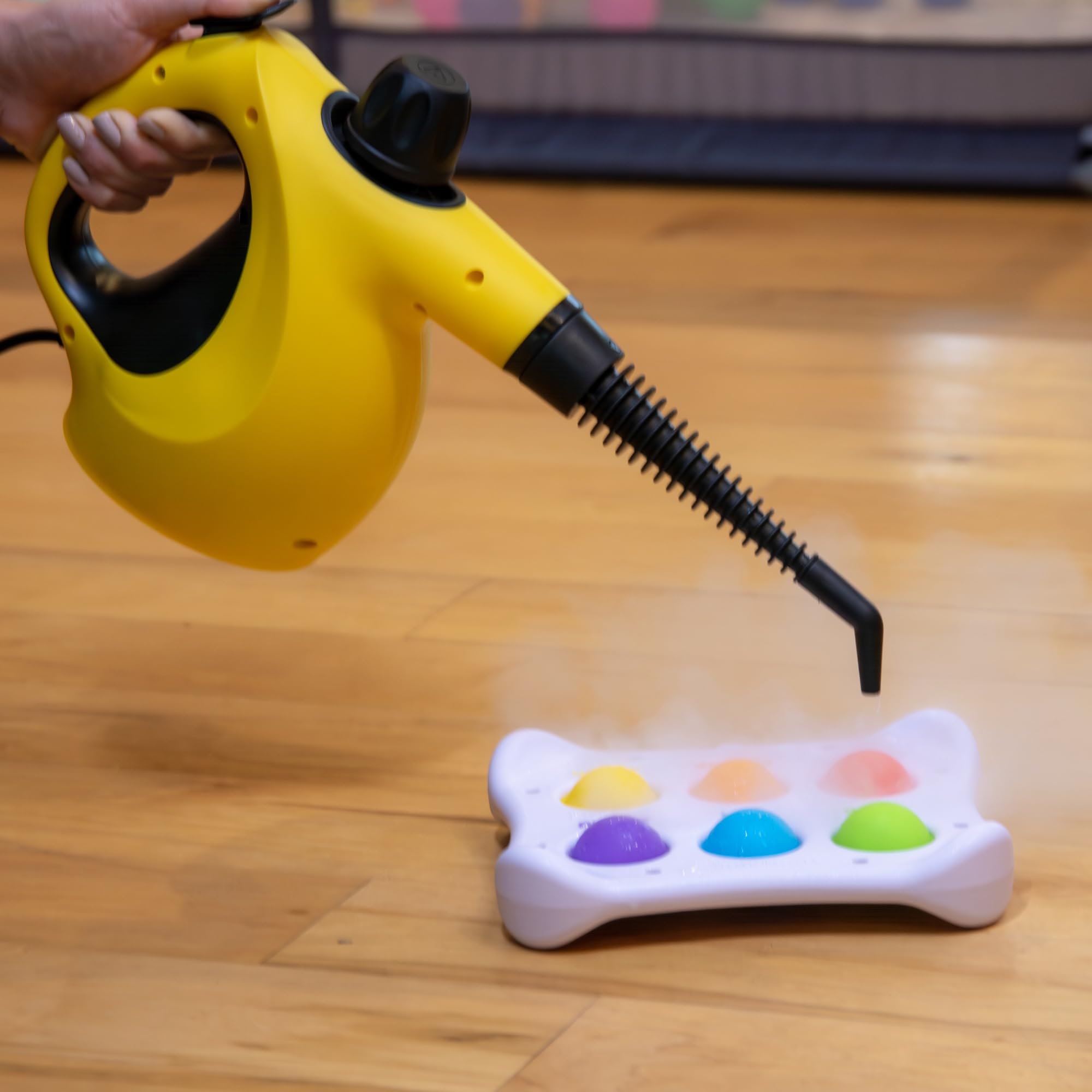 Wagner 2460111 505e Limpiador de vapor de mano, vaporizador multiusos, 11 accesorios, limpieza sin químicos, apto para mascotas y niños