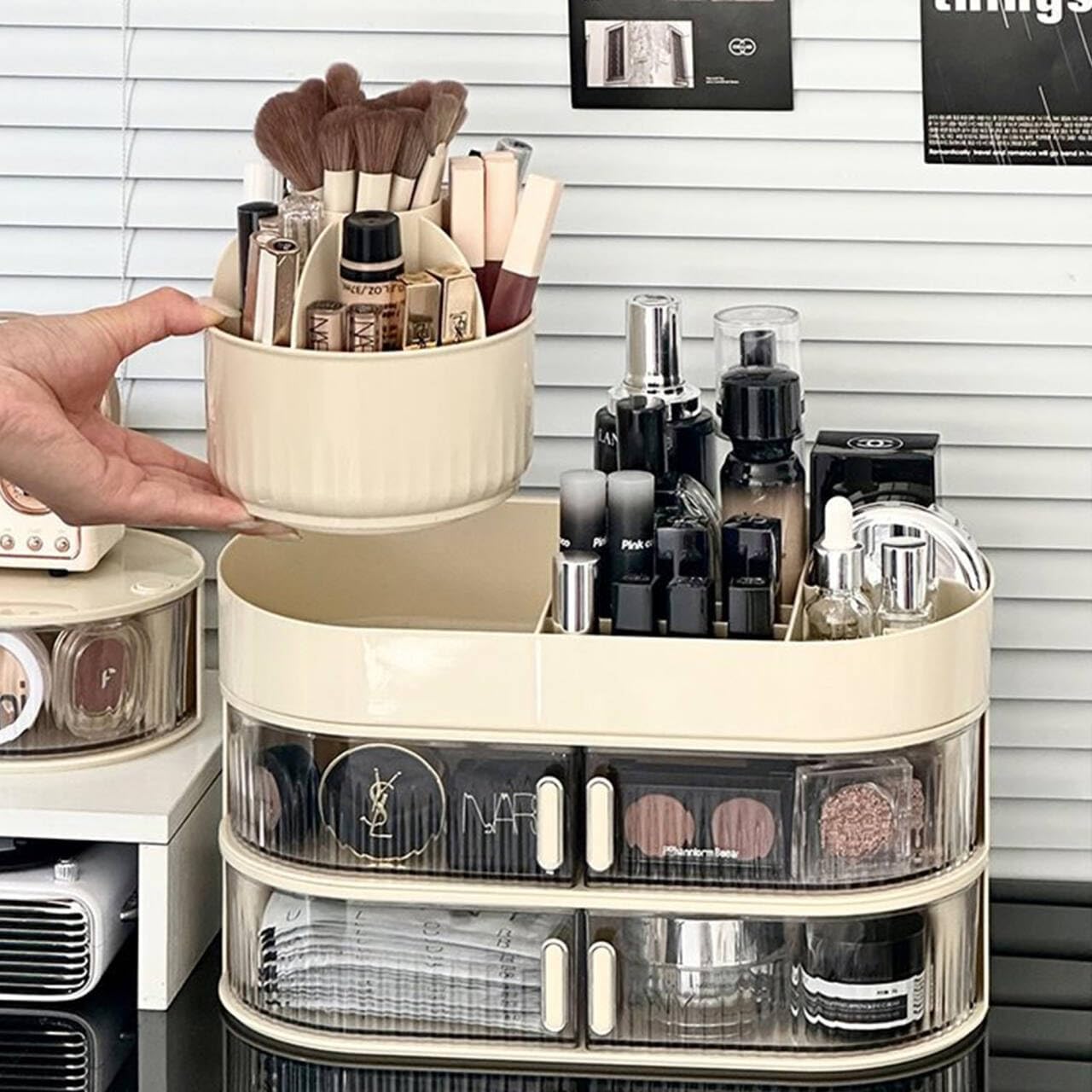 Makeup Organizer Bagno Porta Trucchi Organizer Contenitore Trucchi Portatrucchi Organizzatore per Cosmetici Comò Camera da Letto