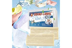 Grand Canal All-Purpose Stain-Removing Soap Bar with Brush