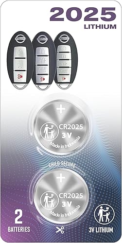 CR2025 2025 - Batería de repuesto para llave remota inteligente, original con clicker, compatible con carcasa de llave Shell Prox (2005-2022+) para