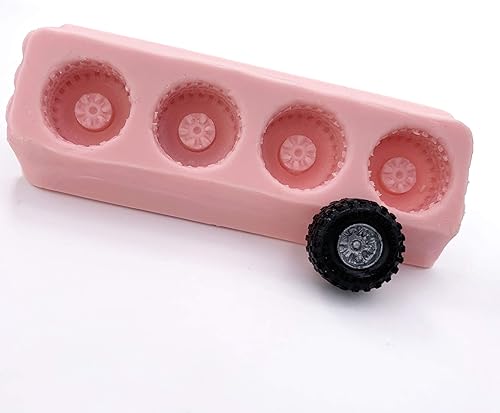 Miniatura 6 de El molde de silicona para ruedas de neumáticos pequeños crea caramelos de chocolate o neumáticos de resina y arcilla