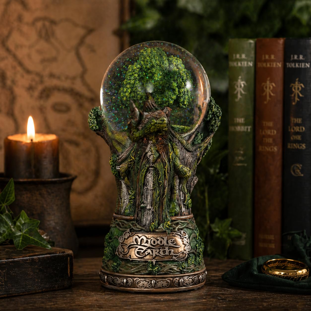 Nemesis Now Boule à Neige sous Licence Officielle Lord of The Rings Terre du Milieu Vert 22,5 cm