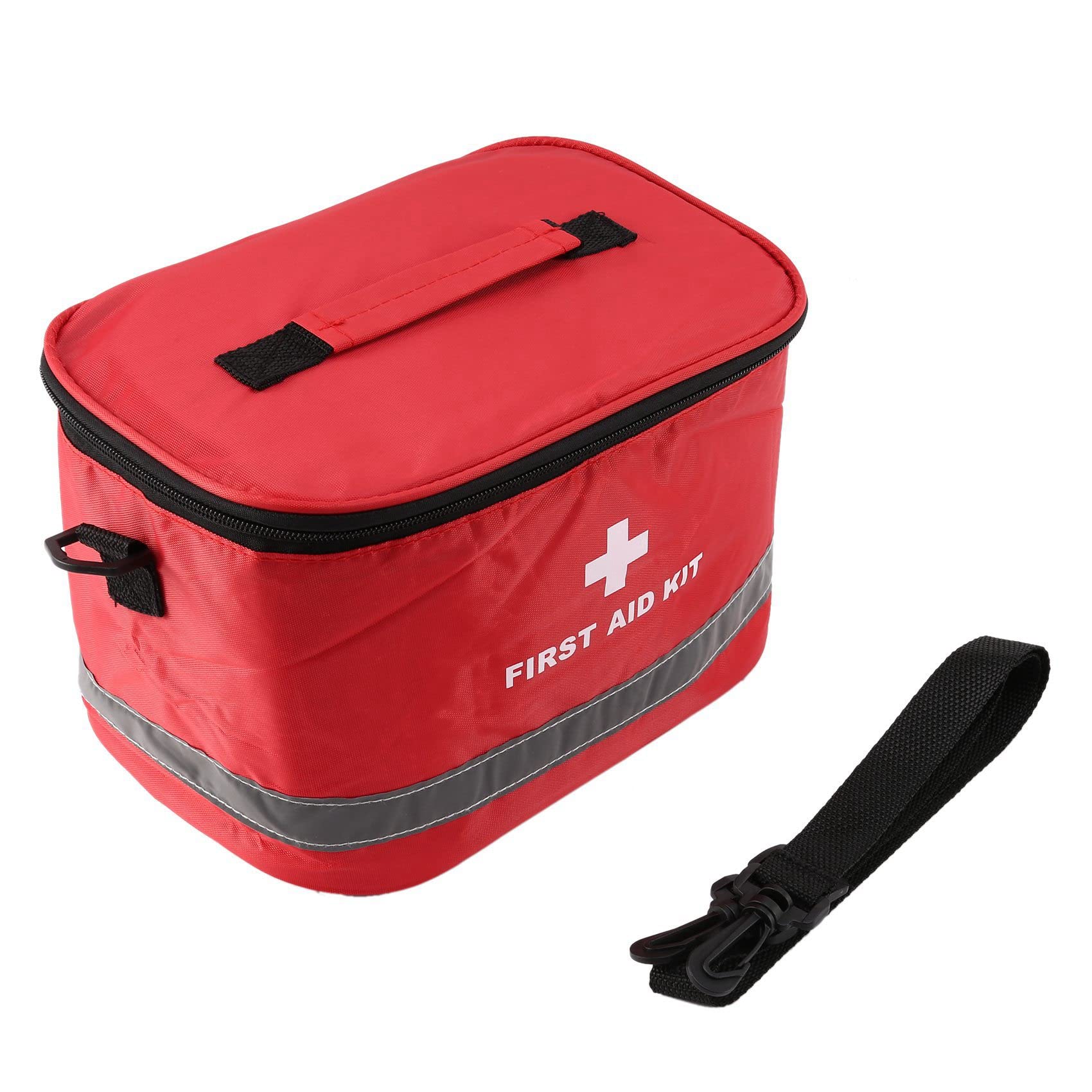 10 x kit de primeros auxilios al aire libre deporte camping bolsa casa médica emergencia paquete rojo nylon