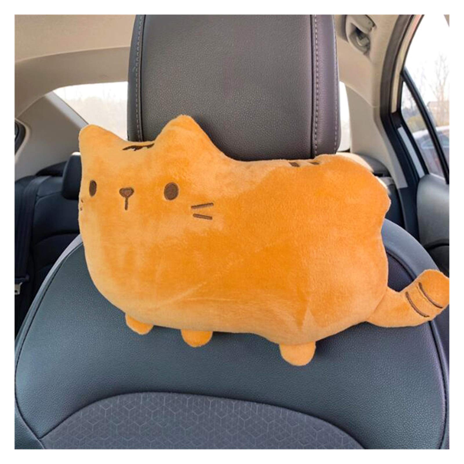 Almohada para el Cuello del automóvil Gato Lindo Creativo Asiento de automóvil para el automóvil Cabeza Reposacabezas Cojín Reposacabezas Almohada Almohadilla de Felpa Almohada de Seguridad