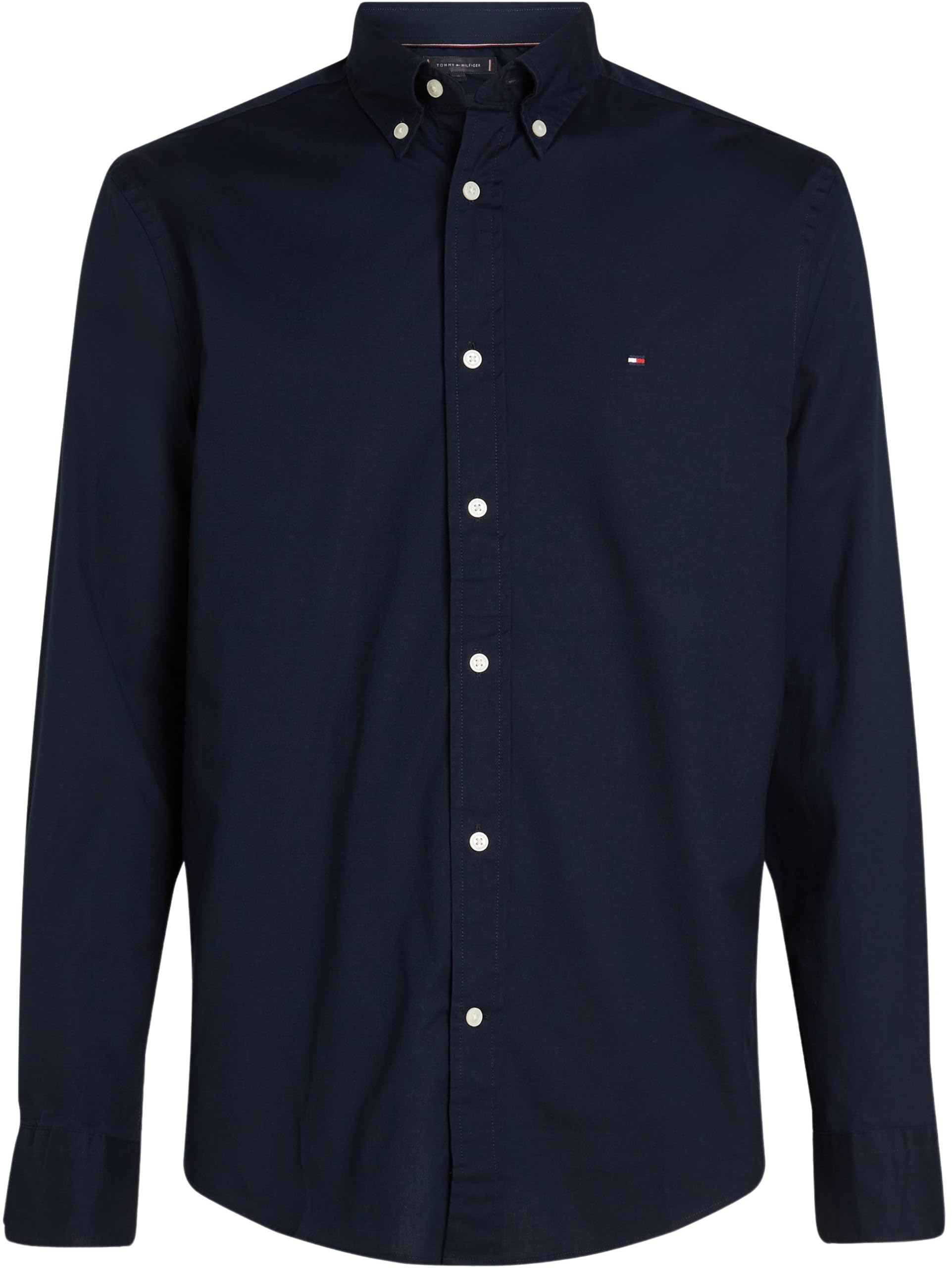 Tommy Hilfiger Camisa Hombre Flex Poplin Fake Solid Regular Fit