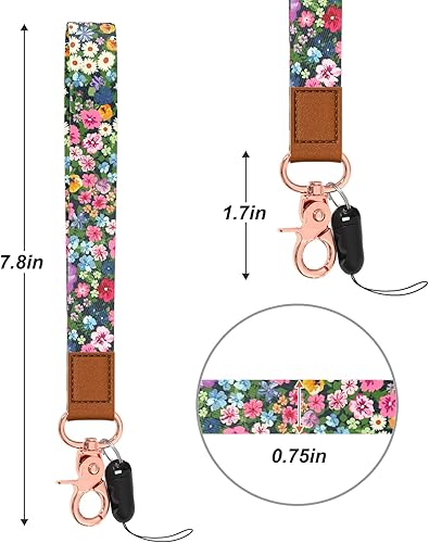 Miniatura 2 de Rimilak Llavero de pulsera, cordón de muñeca para mujeres y hombres, llaves de automóvil, insignias de identificación, tarjeta, cartera, cámara de