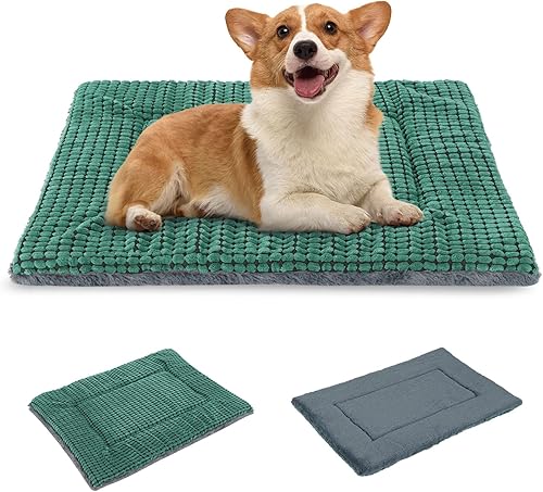 Miniatura 16 de BVAGSS XH079 - Almohadilla reversible para jaula de perro, de espuma viscoelástica, suave, cálida, lavable a máquina, colchón para perreras para