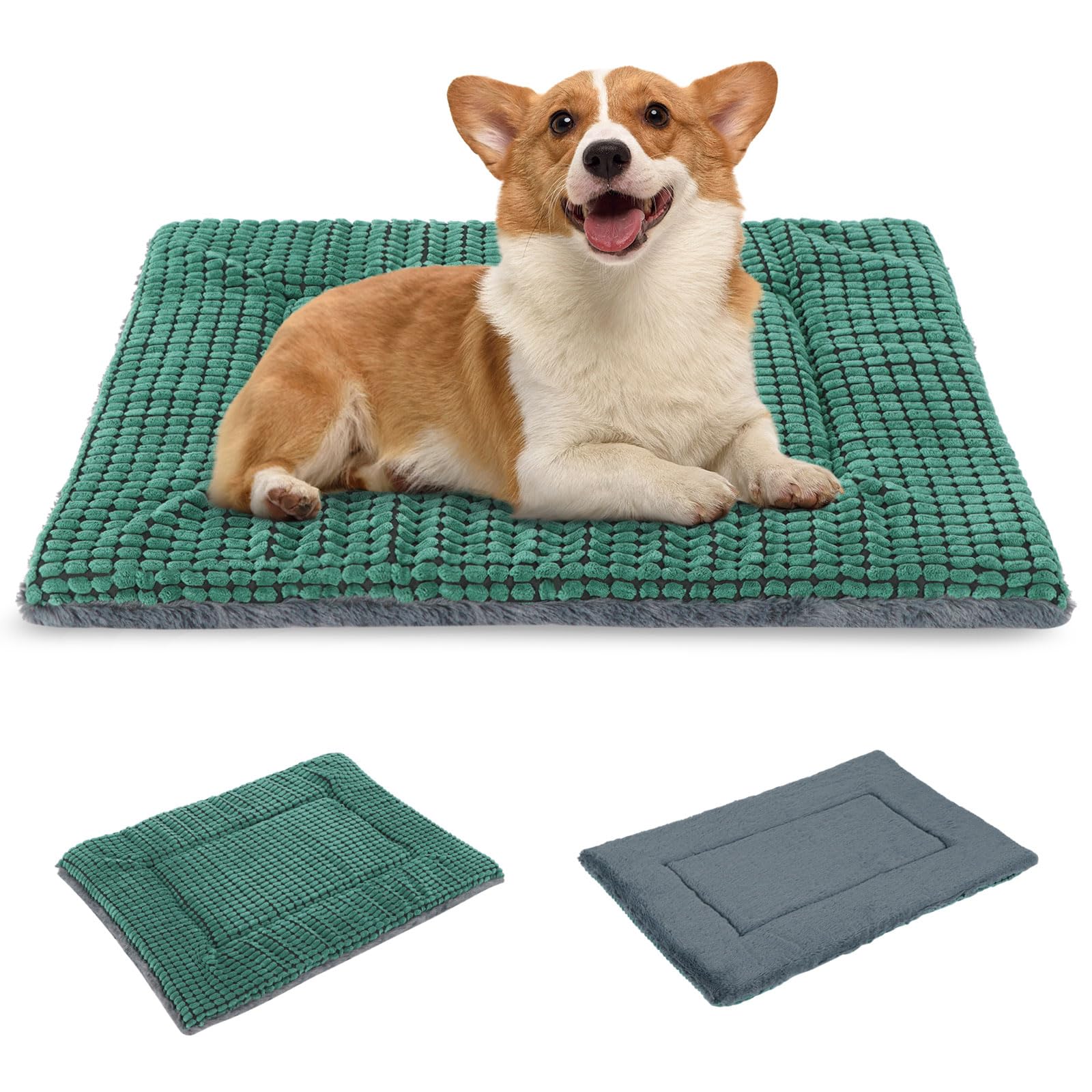 BVAGSS Orthopädisches Hundebett, Waschbar Hundekissen flauschig Hundematte, Umkehrbar Weiche und Warme Hundematte für klein mittel große Hunde XH079