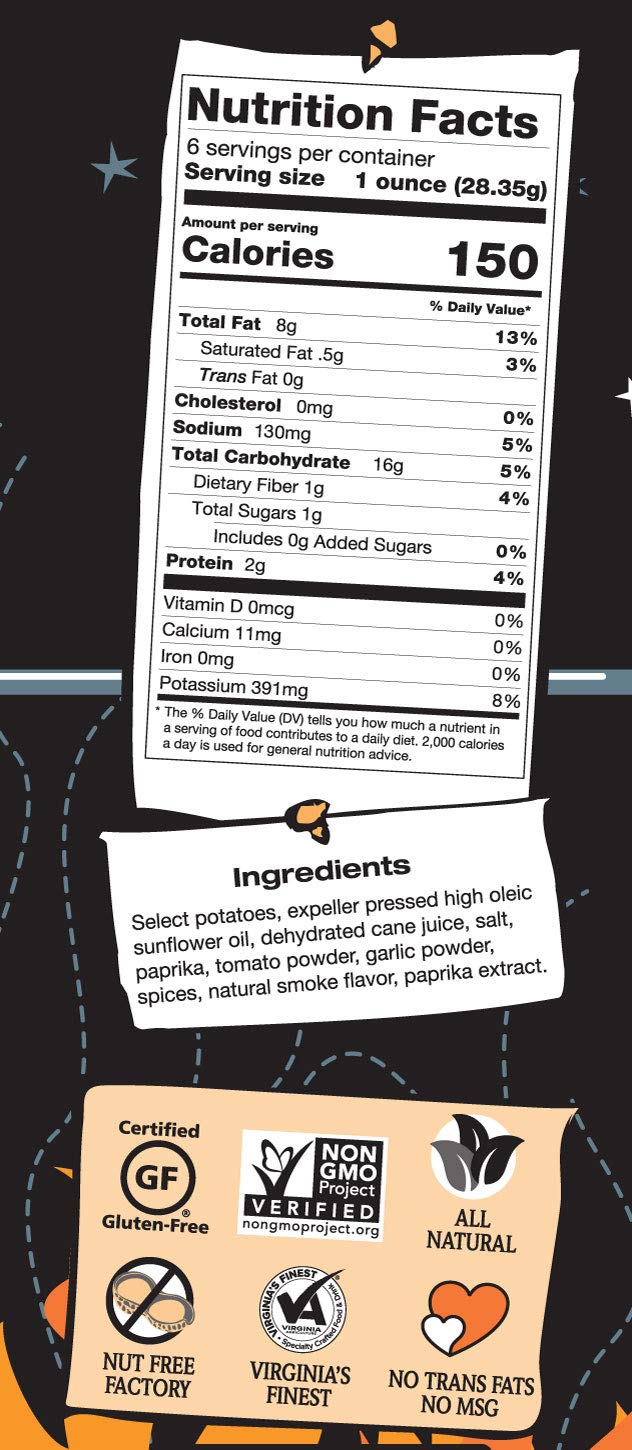 Route 11 various Potato Chips (Barbeque, 6oz (12 pk))